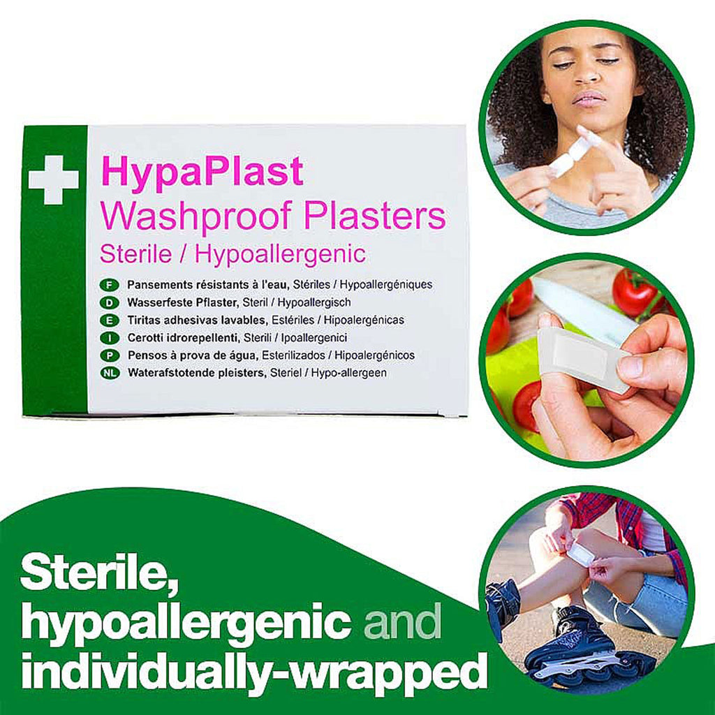HP Clear Washproof Plasters Assorted (100 Pack)