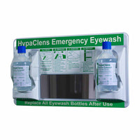 HypaClens Eyewash Station with Instructions and 2x500ml Eyewash Bottles