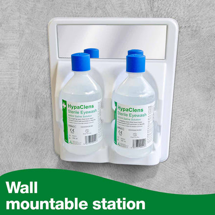 HypaClens Eyewash Station with 2x500ml Eyewash Bottles