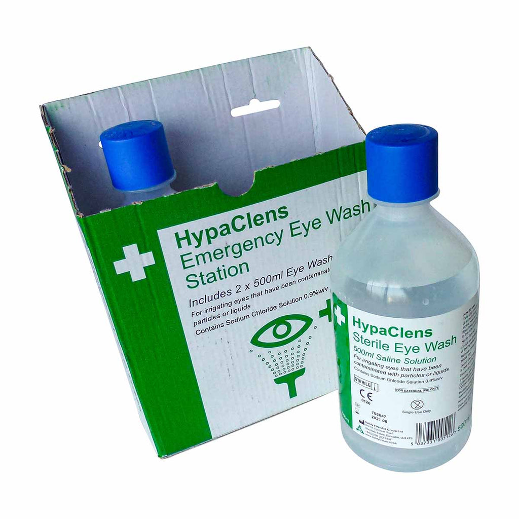 HypaClens Value Eyewash Dispenser Station 2x500ml Bottles