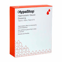 HypaStop Haemostatic Gauze - 100mm x 100mm (5 Pack)