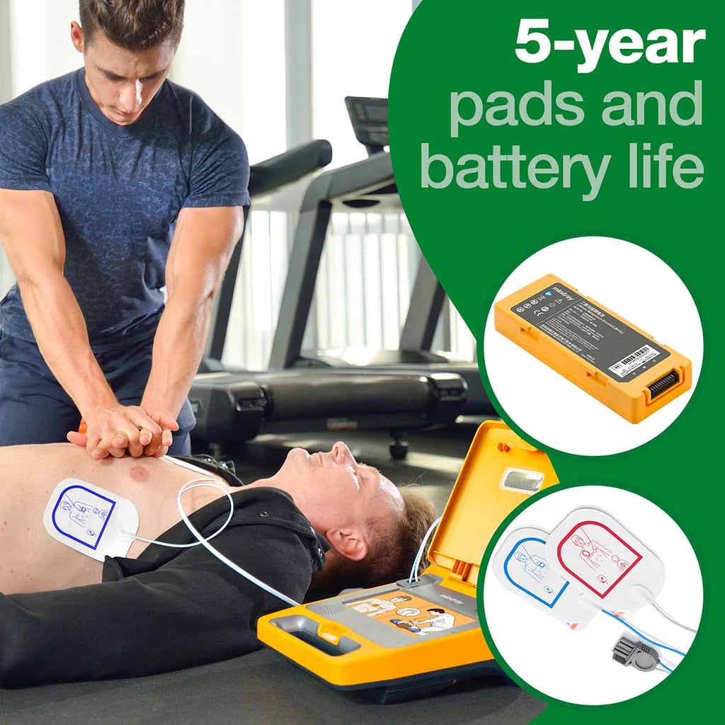 Mindray BeneHeart C1A Fully Automatic External Defibrillator (Voice - Guided CPR Instructions)