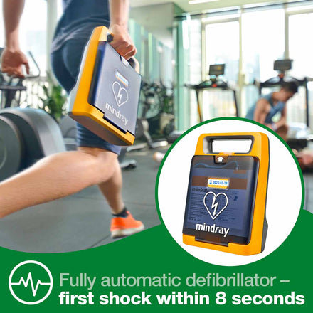 Mindray BeneHeart C2 Fully Automatic External Defibrillator (Voice and Visual - Guided CPR Instructions)