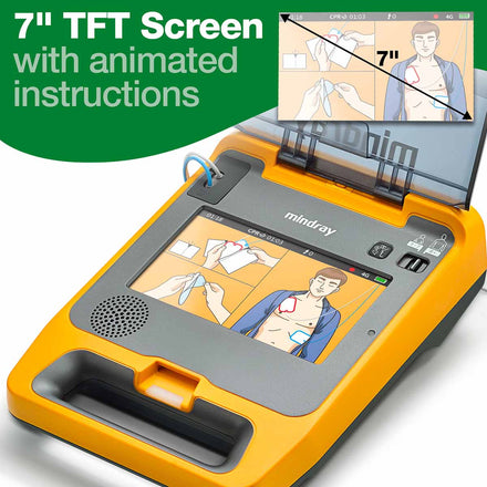 Mindray BeneHeart C2 Fully Automatic External Defibrillator (Voice and Visual - Guided CPR Instructions)