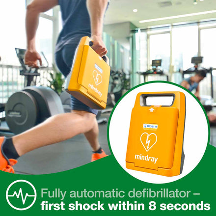 Mindray C1A Fully Automatic External Defibrillator Bundle with Wall Bracket