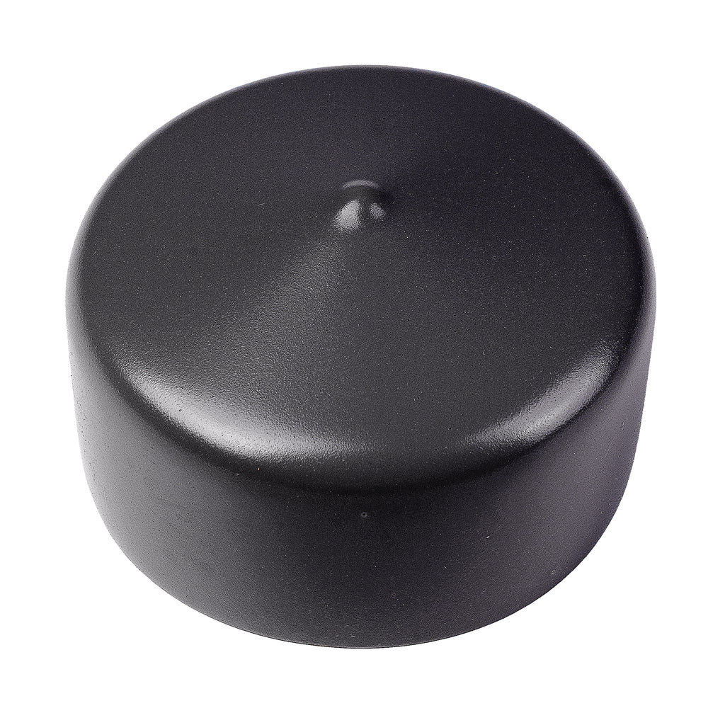 Round External End Cap for Sign Posts - Post Cap - Black