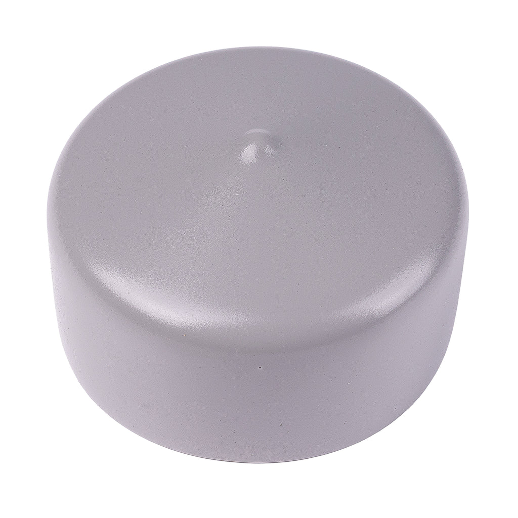 Round External End Cap for Sign Posts - Post Cap - Grey