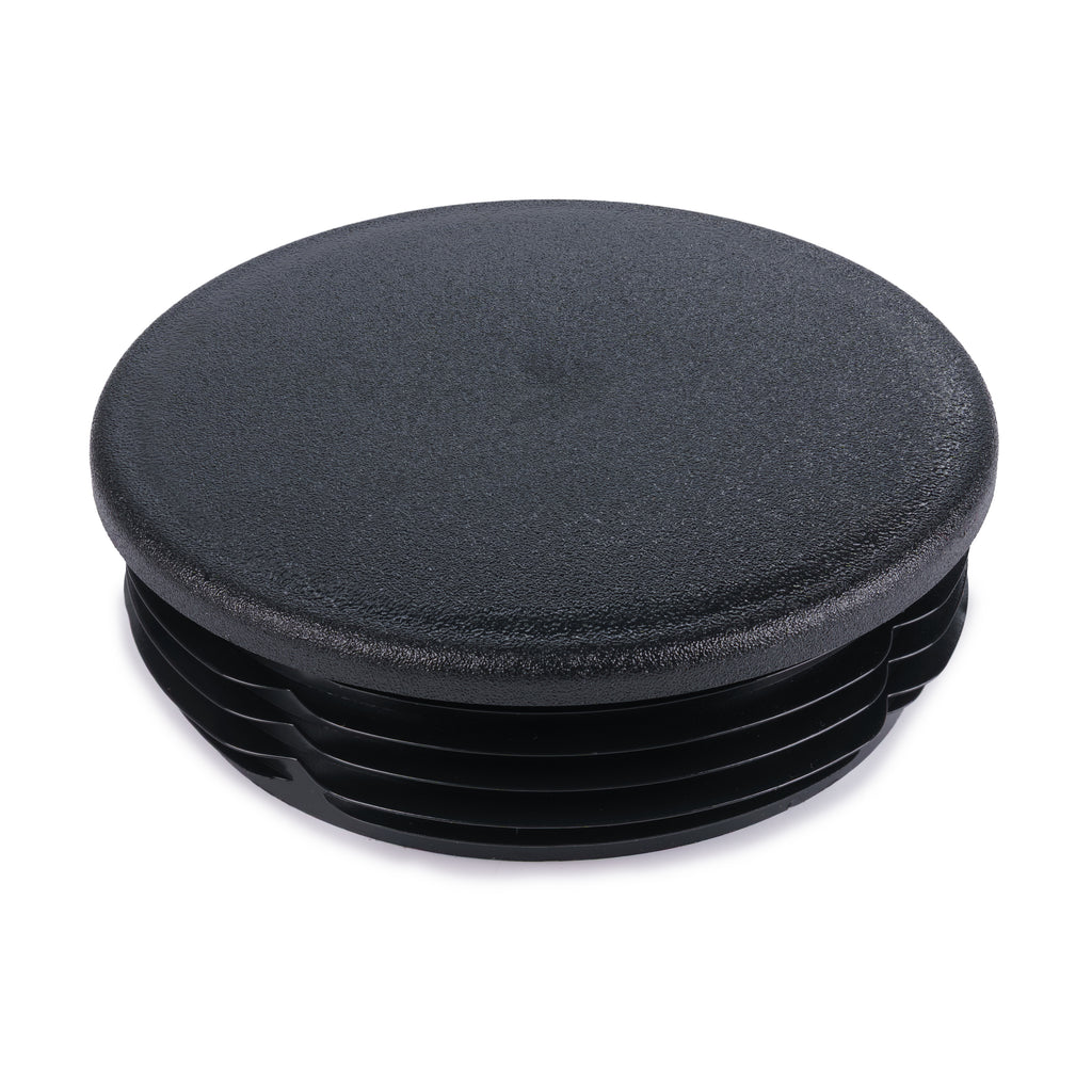Round Internal End Cap for Sign Posts - Post Cap - Black