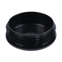 Round Internal End Cap for Sign Posts - Post Cap - Black