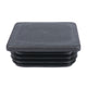 Square Internal End Cap for Sign Posts - Post Cap - Black