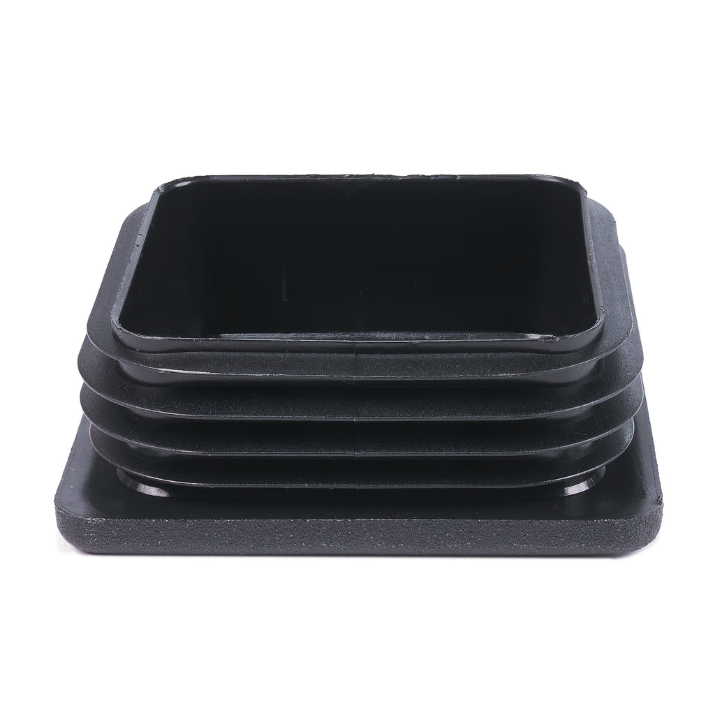 Square Internal End Cap for Sign Posts - Post Cap - Black