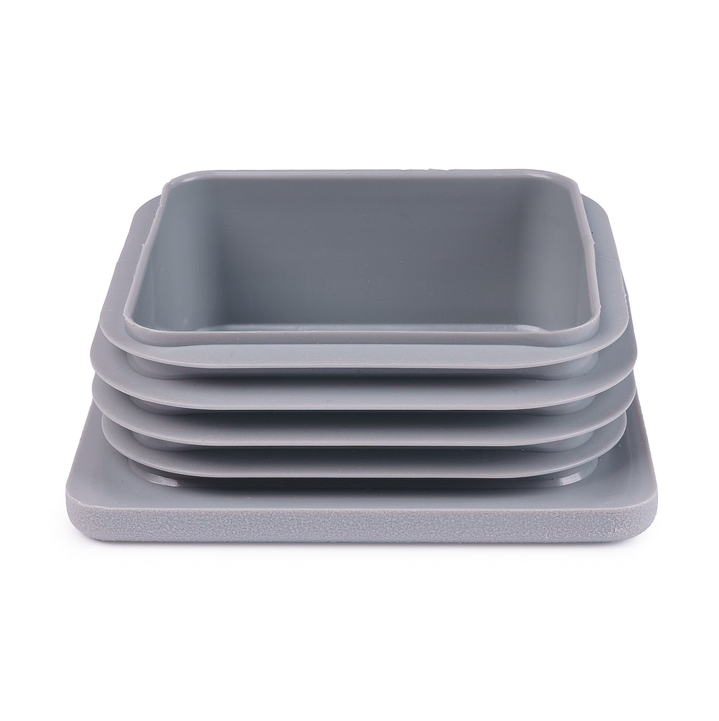 Square Internal End Cap for Sign Posts - Post Cap - Grey