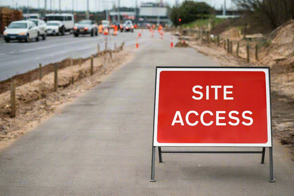 Site Access Sign - Zintec Metal Sign Face | 1050x750mm