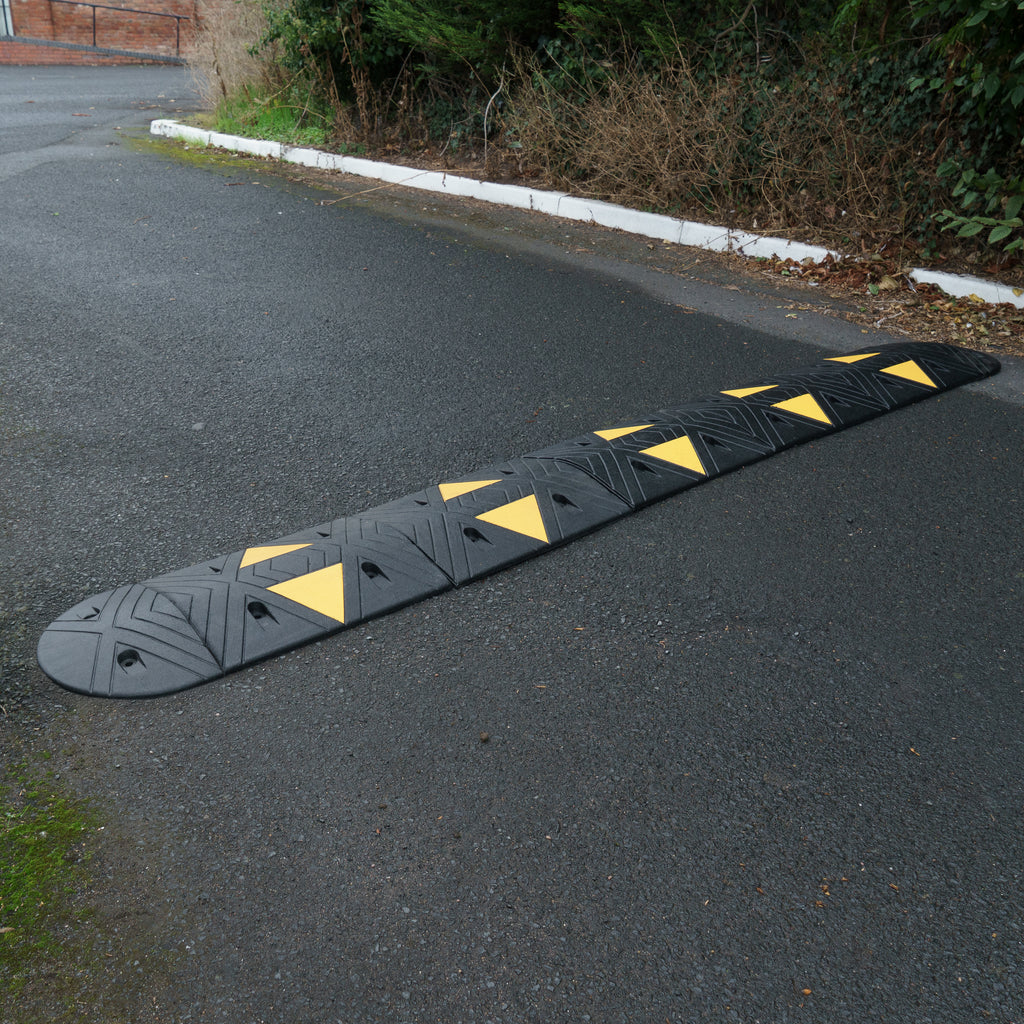 SiteCop Mini Compact 50mm Rubber Speed Bump - Fixings Included
