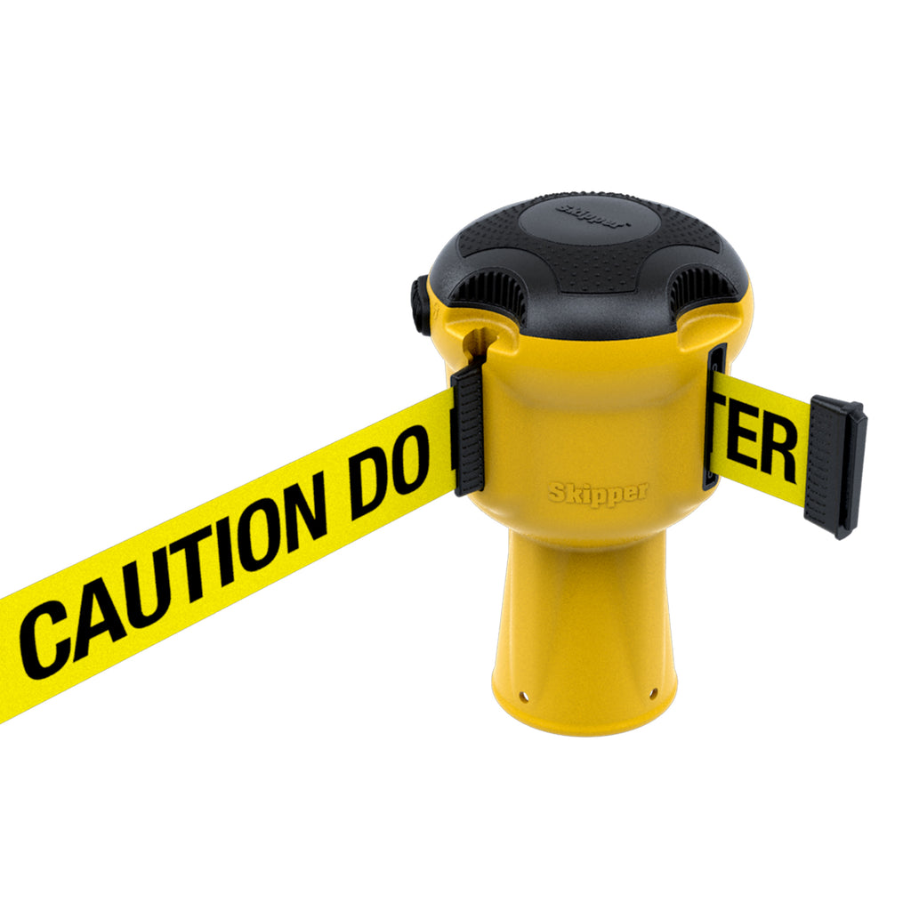 Skipper Retractable Barrier (Yellow / Caution Do Not Enter Yellow and Black Tape)