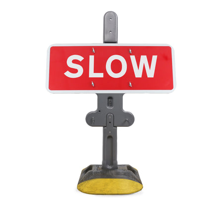 SLOW Quick Fit Sign 1050x450mm 3mm Plastic RA1 (Face Only)