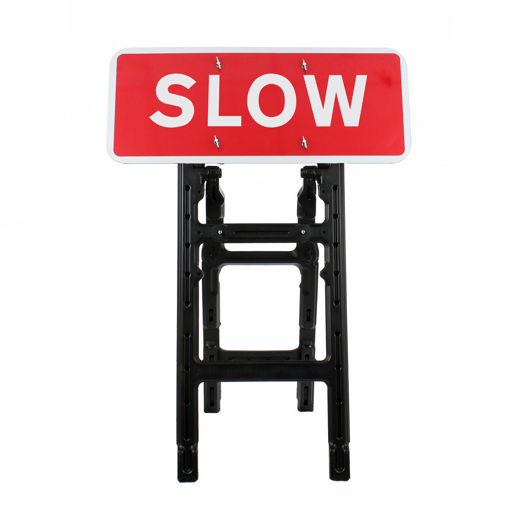 SLOW Quick Fit Sign 1050x450mm 3mm Plastic RA1 (Face Only)