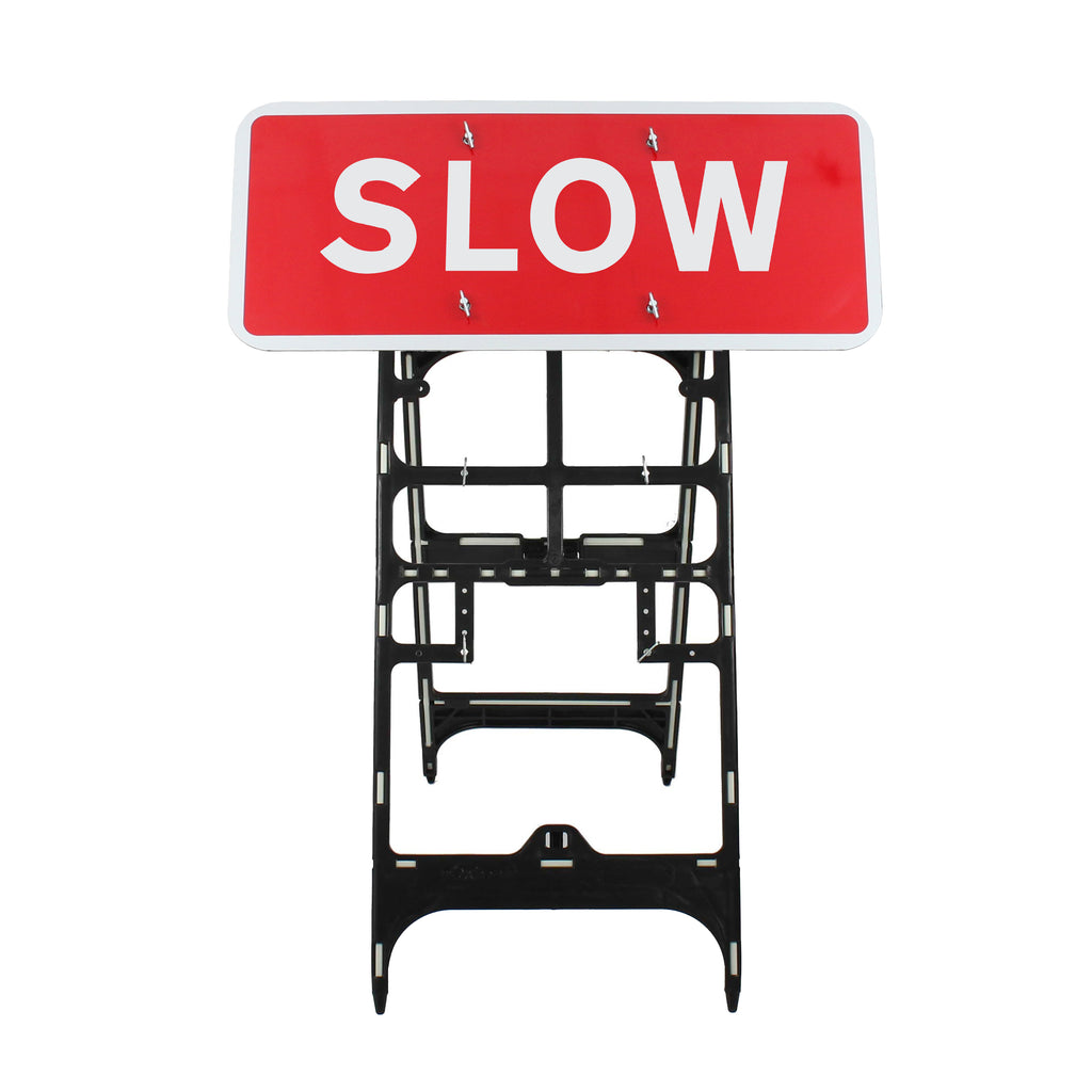 SLOW Quick Fit Sign 1050x450mm 3mm Plastic RA1 (Face Only)