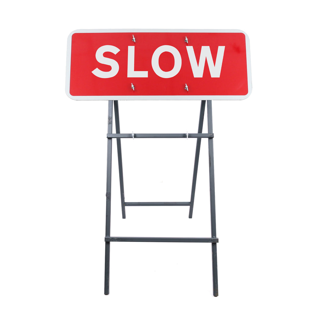 SLOW Quick Fit Sign 1050x450mm 3mm Plastic RA1 (Face Only)