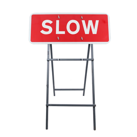 SLOW Quick Fit Sign 1050x450mm 3mm Plastic RA1 (Face Only)