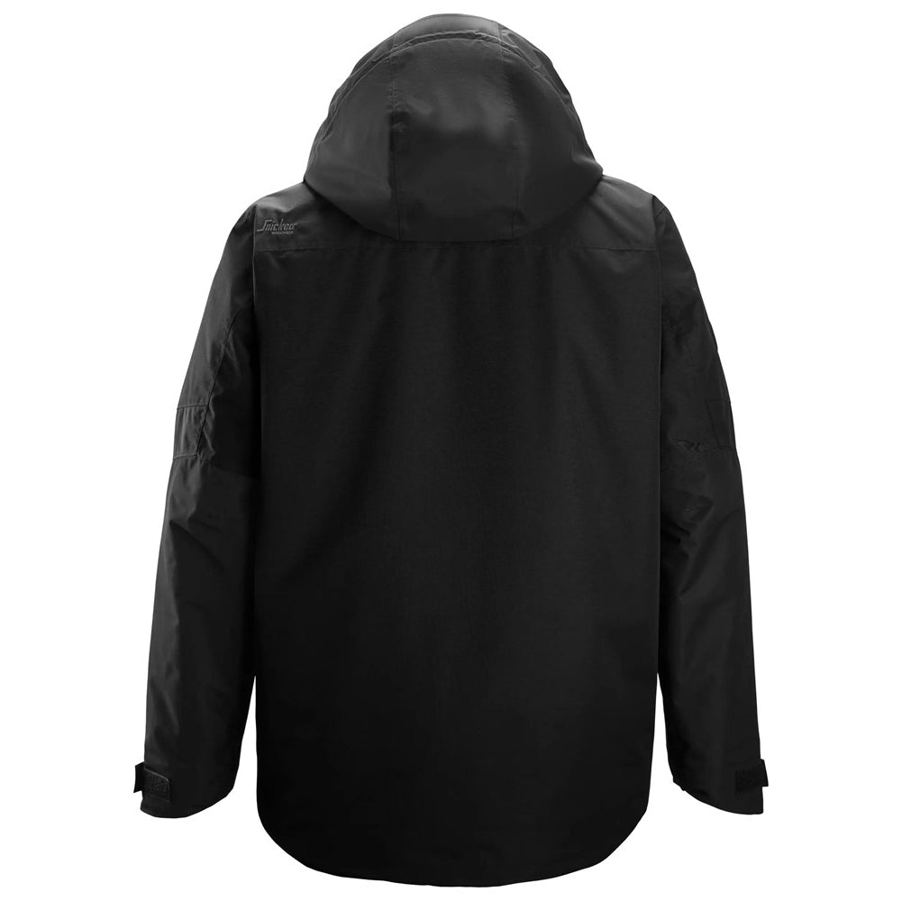 Snickers Workwear 1104 AllroundWork Waterproof Insulated Jacket | Black/Black