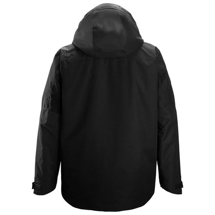 Snickers Workwear 1104 AllroundWork Waterproof Insulated Jacket | Black/Black