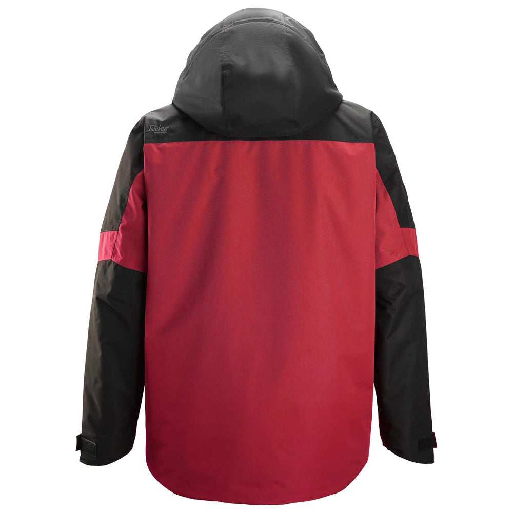 Snickers Workwear 1104 AllroundWork Waterproof Insulated Jacket | Red/Black