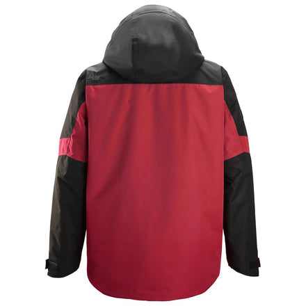 Snickers Workwear 1104 AllroundWork Waterproof Insulated Jacket | Red/Black