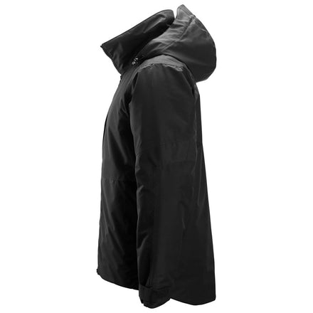 Snickers Workwear 1104 AllroundWork Waterproof Insulated Jacket | Black/Black