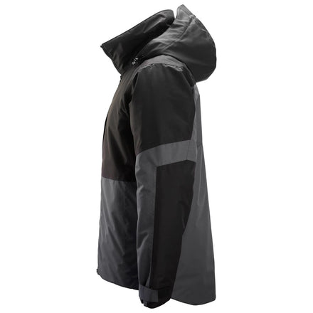 Snickers Bundle: 1104 Grey/Black Waterproof Winter Jacket + Free Special Edition Anniversary Hoodie