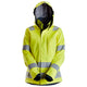 Snickers 1167 ProtecWork, Women's Waterproof Insulated Hood Jacket, Hi-Vis Class 3 - Hi-Vis Yellow/Navy