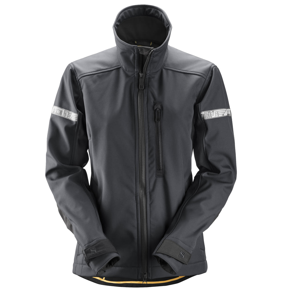 Snickers 1207 AllroundWork, Women's Softshell Jacket - Steel Grey/Black