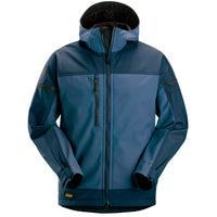 Snickers 1226 AllroundWork, Hooded Softshell Stretch Jacket - Navy/Dark Navy