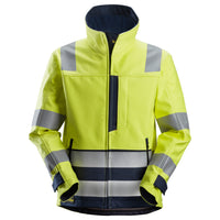 Snickers 1260 ProtecWork, Softshell Jacket, Hi-Vis Class 3 - Hi-Vis Yellow/Navy