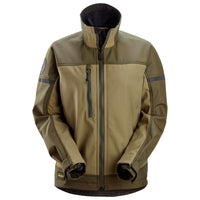 Snickers 1276 AllroundWork, Women’s Softshell Stretch Jacket - Khaki Green/Dark Khaki Green