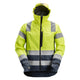 Snickers 1330 Hi-Vis Class 3, Waterproof Shell Jacket - Hi-Vis Yellow/Navy
