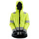 Snickers 1347 Hi-Vis Class 2/3, Women's Waterproof Shell Jacket - Hi-Vis Yellow/Black