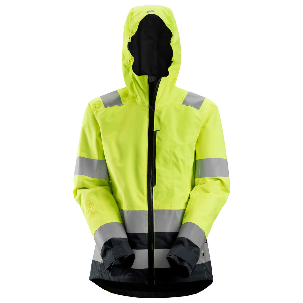 Snickers 1347 Hi-Vis Class 2/3, Women's Waterproof Shell Jacket