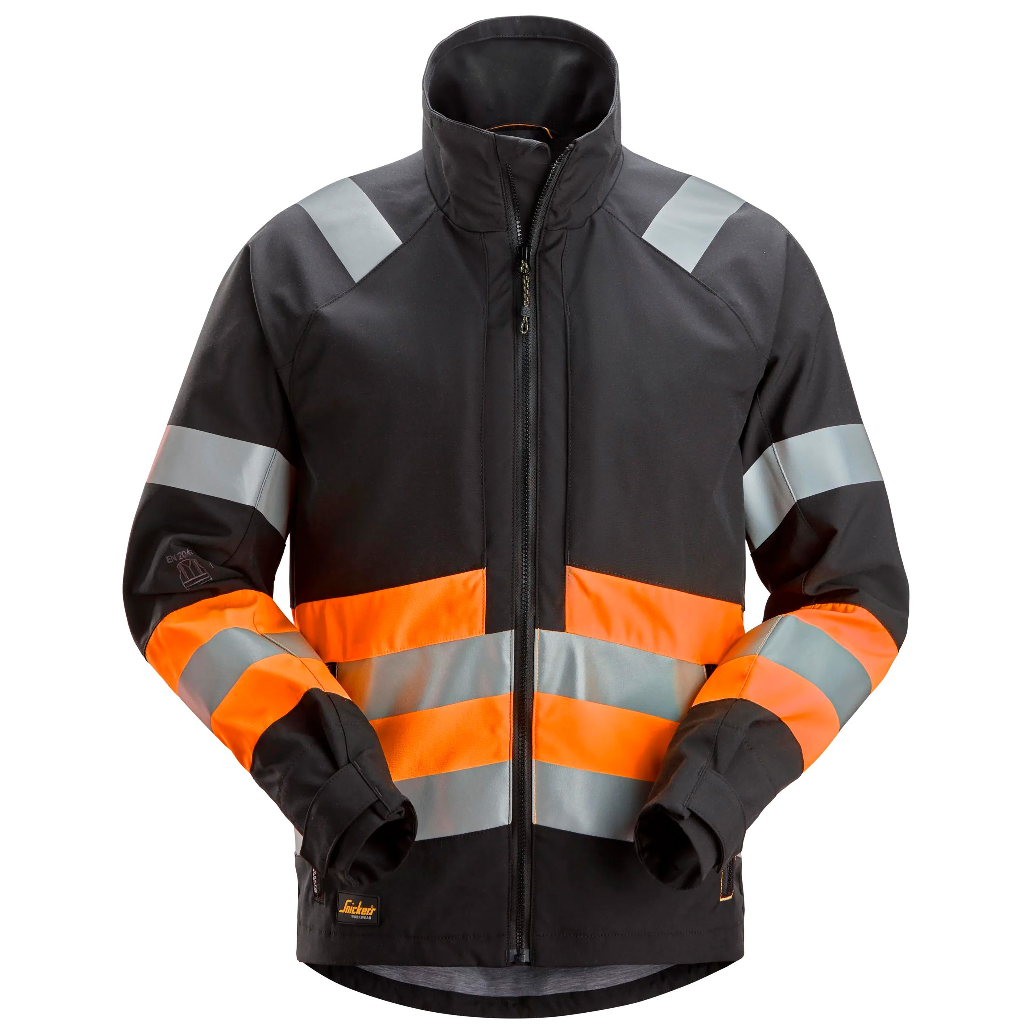Snickers 1534 Hi-Vis Class 1, Jacket - Black/Hi-Vis Orange | Start ...