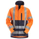 Snickers 1562 ProtecWork, Jacket, Hi-Vis Class 3/2 - Hi-Vis Orange/Navy