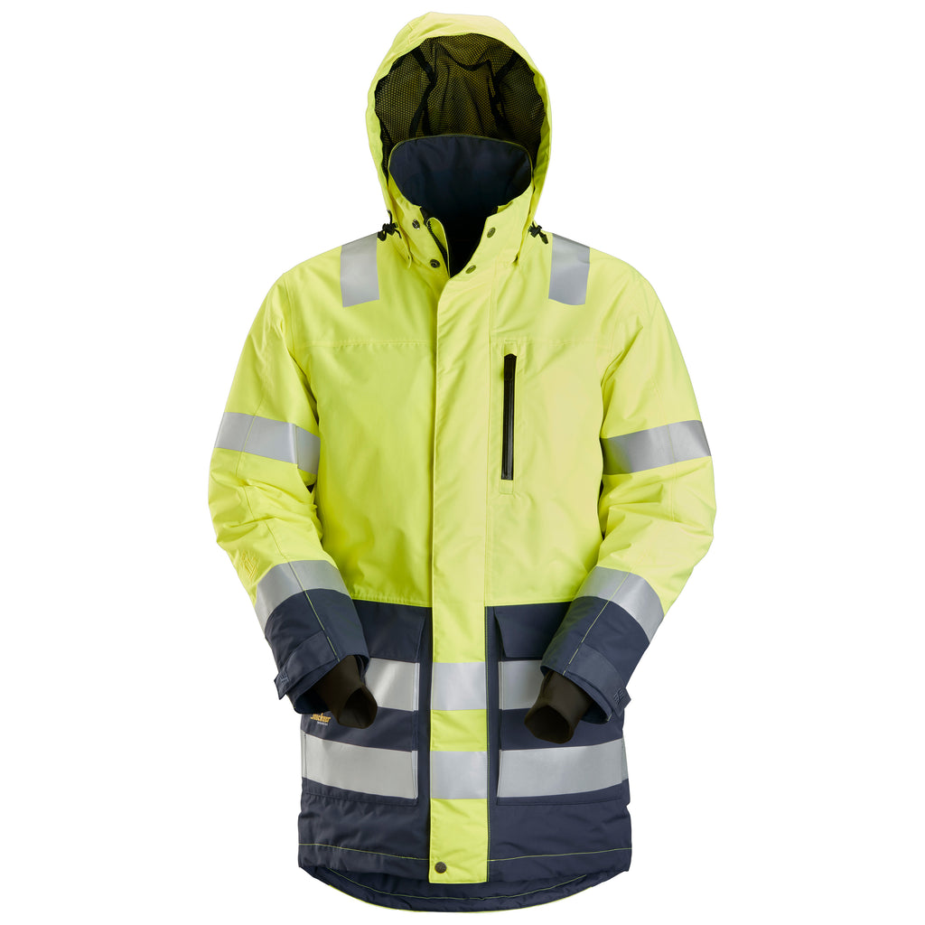 Snickers 1830 Hi-Vis Class 3, Waterproof Parka