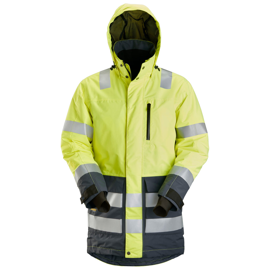 Snickers 1830 Hi-Vis Class 3, Waterproof Parka