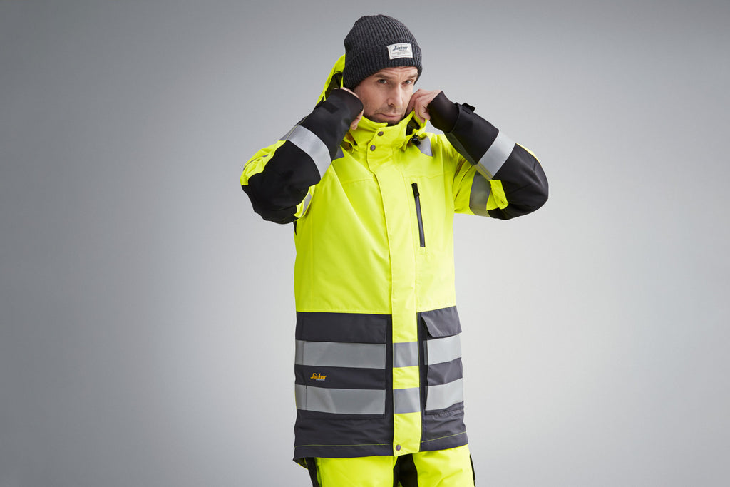 Snickers 1830 Hi-Vis Class 3, Waterproof Parka