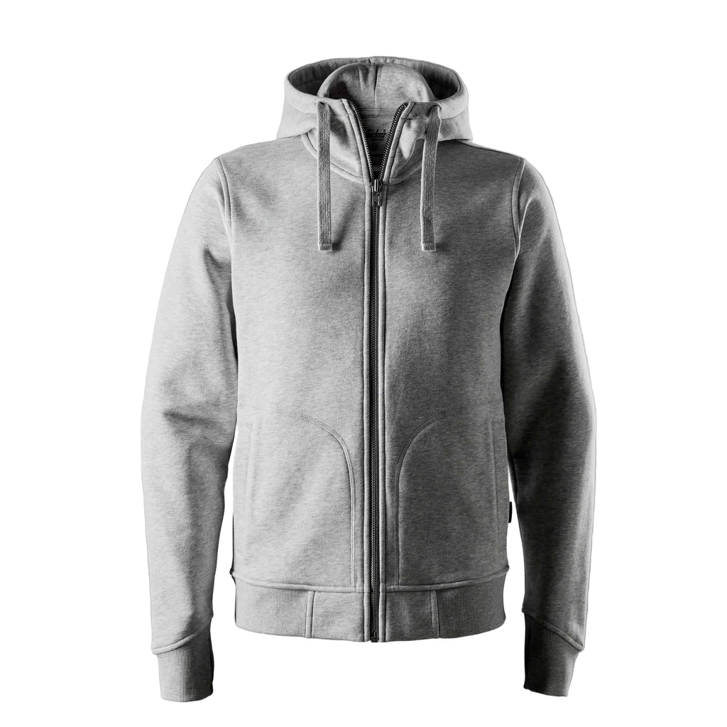 Snickers 2046 Heavy Sweatshirt Full Zip Hoodie - Grey Melange