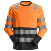Snickers 2433 Hi-Vis Class 2, Long Sleeve T-Shirt