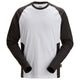 Snickers 2450 Two-Coloured Long Sleeve T-Shirt - White/Black