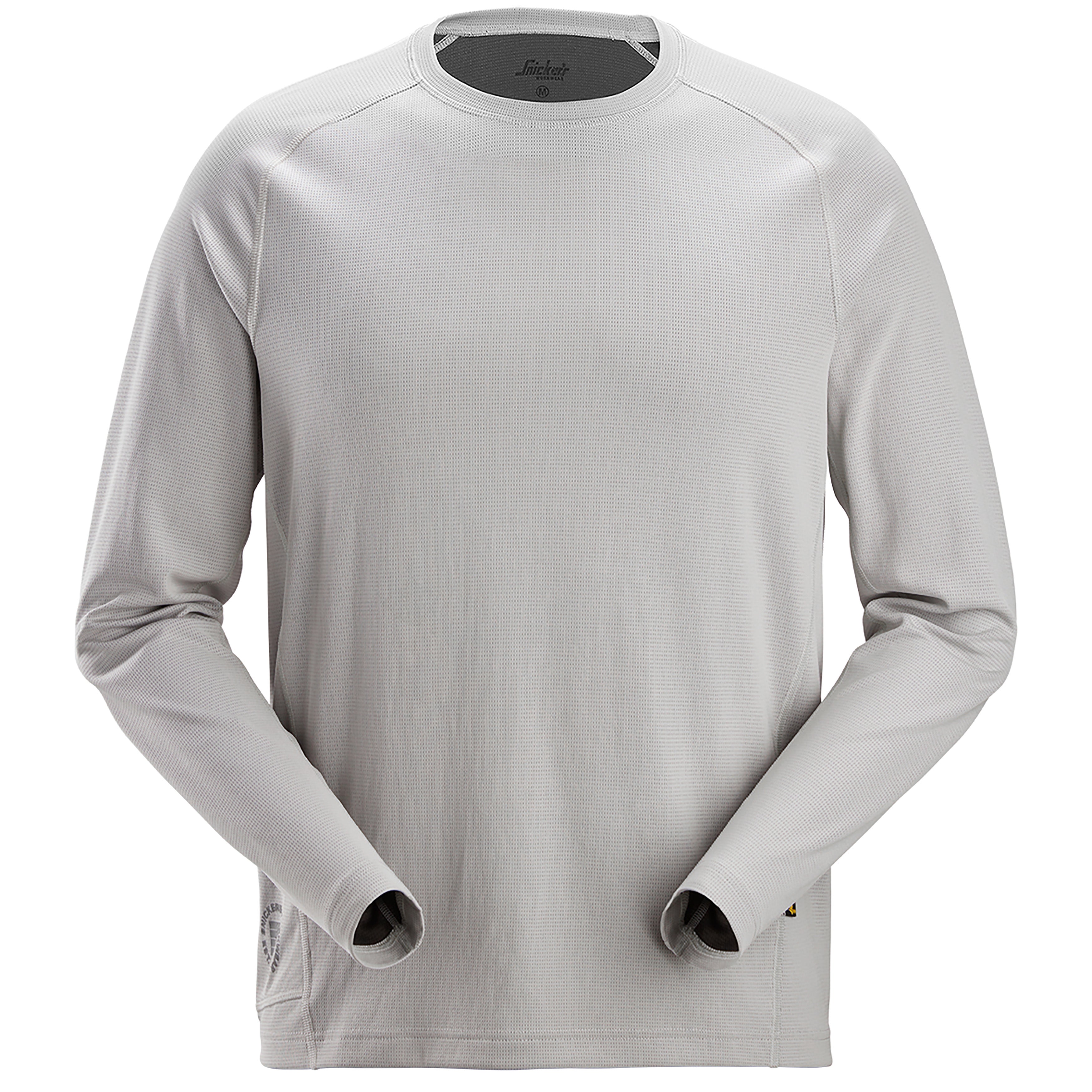 2454 Postcode Snickers 2454 Stay Fresh Long Sleeve T-Shirt - Ice Grey | Start Safety UK