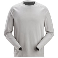 Snickers 2454 Stay Fresh Long Sleeve T-Shirt - Ice Grey