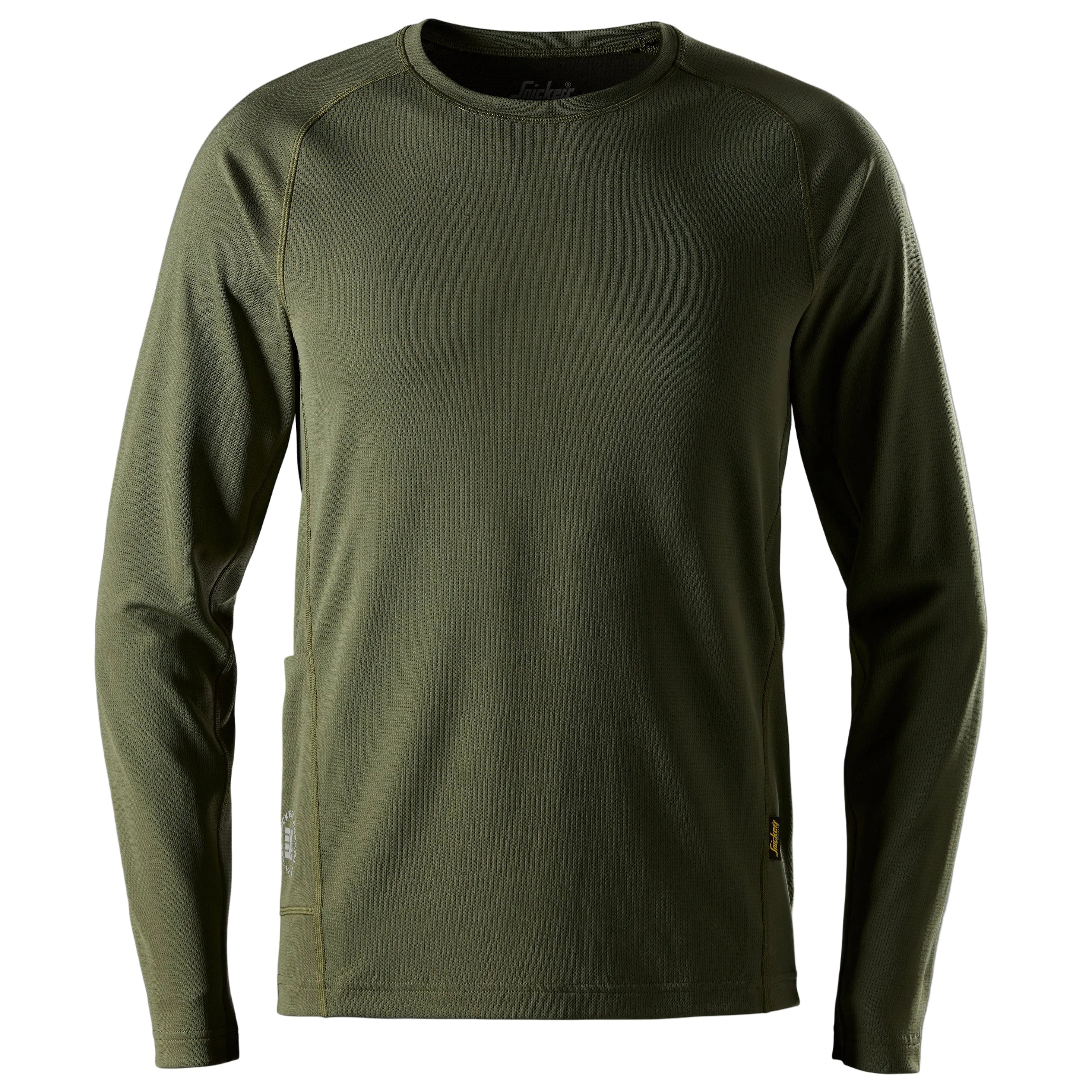 2454 Postcode Snickers 2454 Stay Fresh Long Sleeve T-Shirt - Khaki Green | Start ...