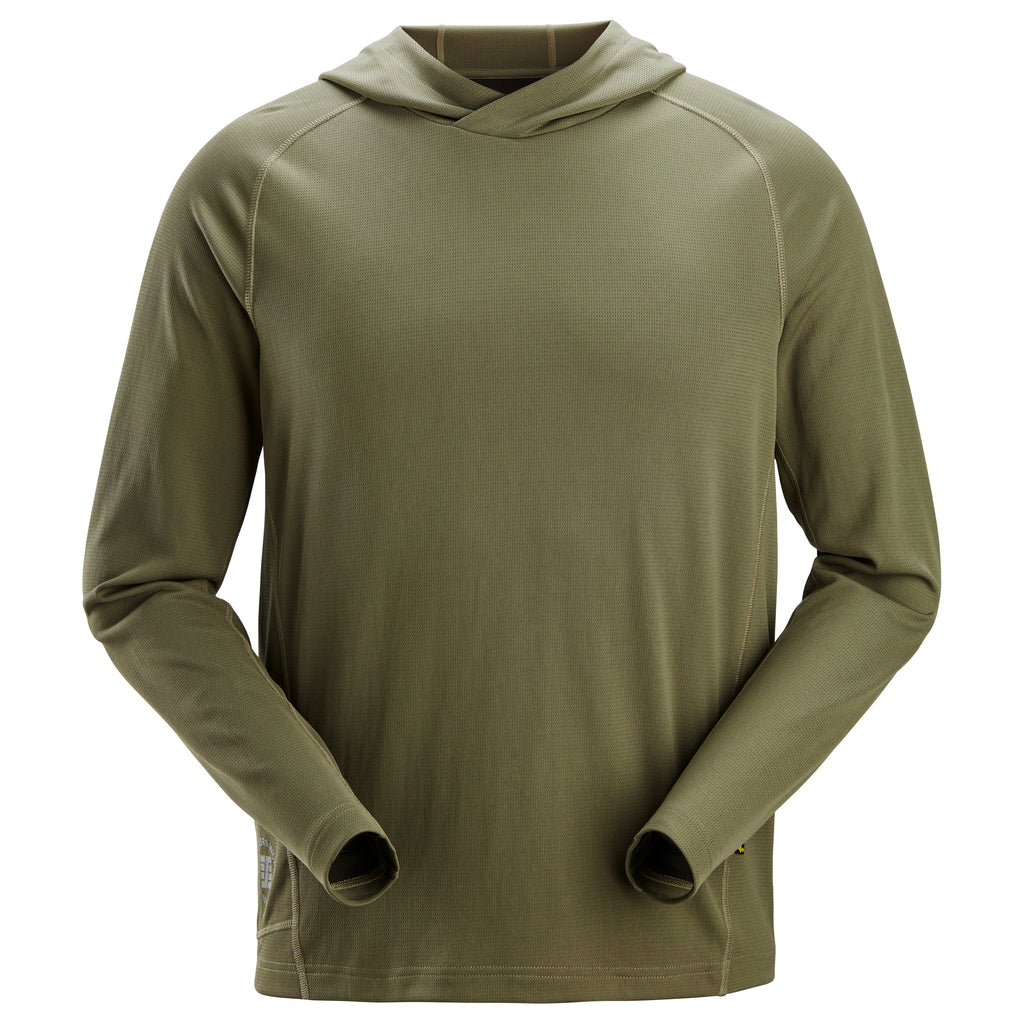 Snickers 2456 Stay Fresh Hoodie - Khaki Green